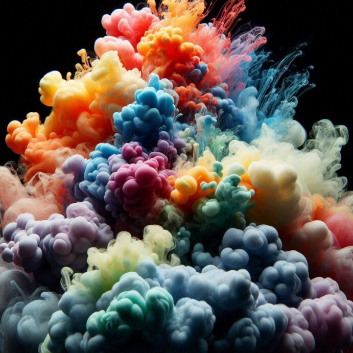 Artistic Background Splash Template Instagram Post