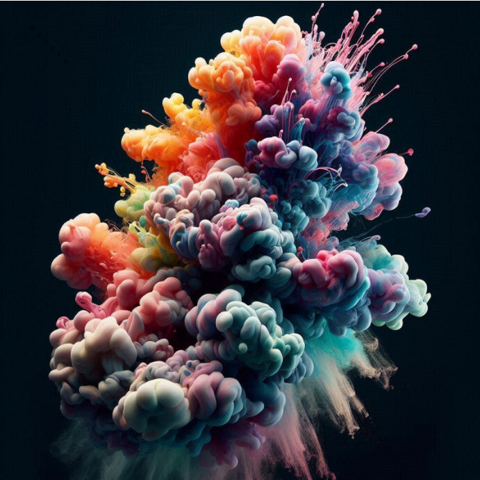 Artistic Background Splash Template Instagram Post