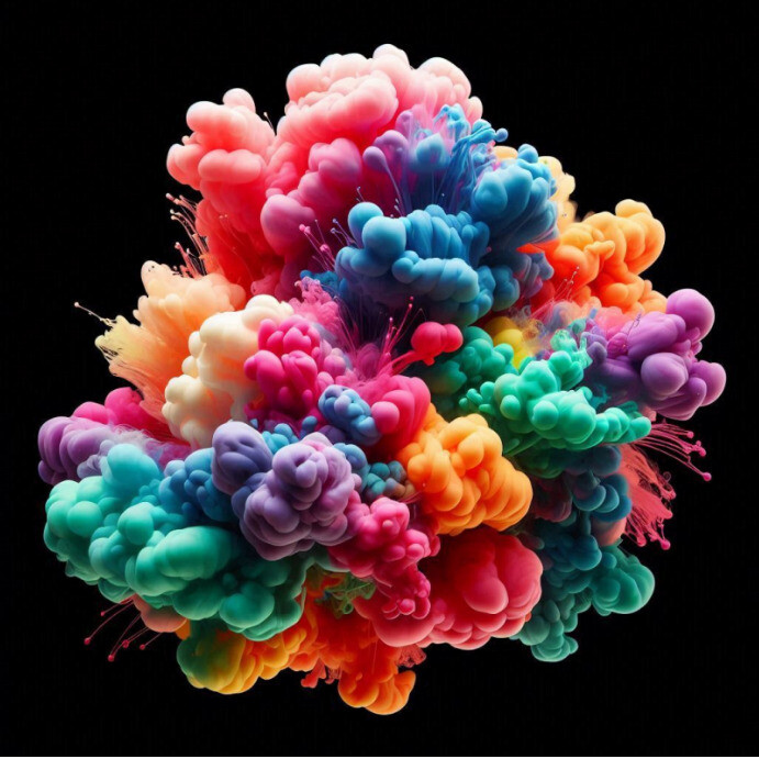 Artistic Background Splash Template Instagram Post