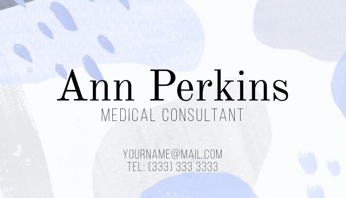 Kunstlerische Visitenkarte 2 Vorlage Postermywall