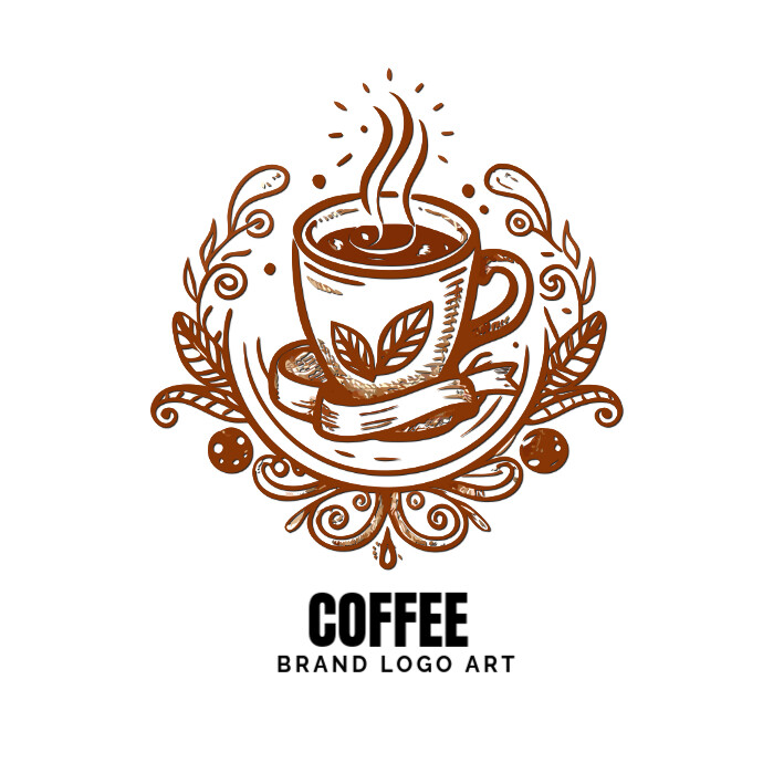 Artistic coffee shop logo Template | PosterMyWall