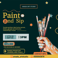 ARTISTIC FLYER POSTER Wpis na Instagrama template