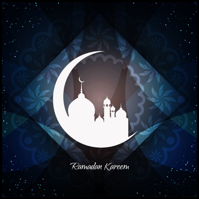 Artistic Islamic background design Pos Instagram template