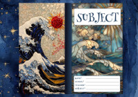 Artistic Ocean Subject Notebook A4 template