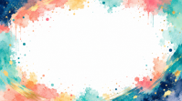 Blanco Artistic Background งานแสดงผลงานแบบดิจิทัล Template