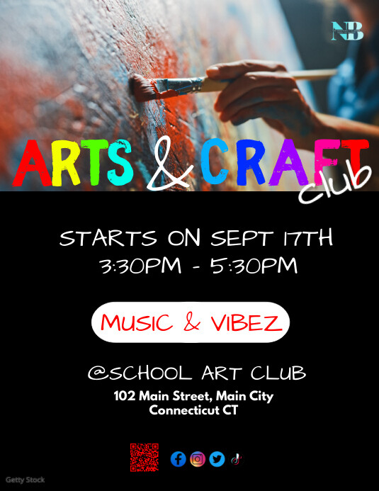 Arts & Craft Club Template Volantino (US Letter)