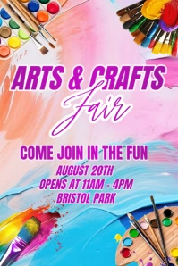 Arts & Craft Fair Poster 海报 template