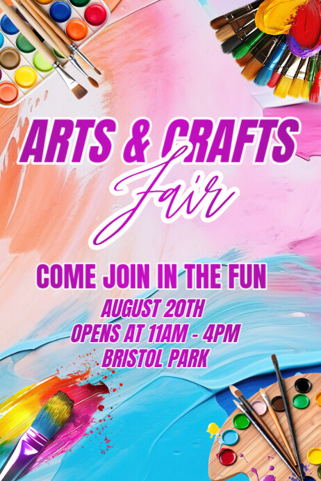 Arts & Craft Fair Poster Plakat template