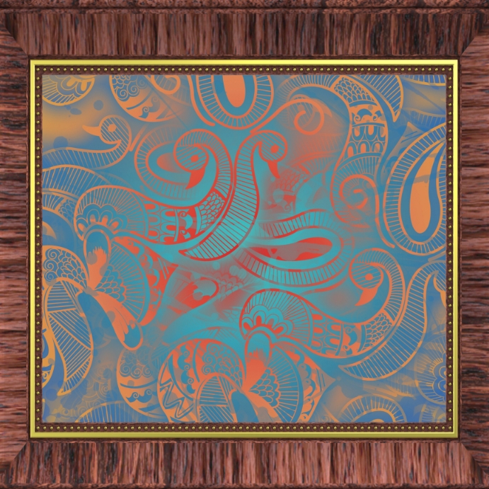 Artwork on frame template Instagram Post