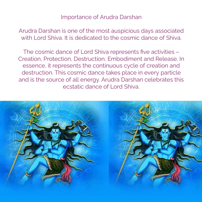 Arudhra Instagram Post template