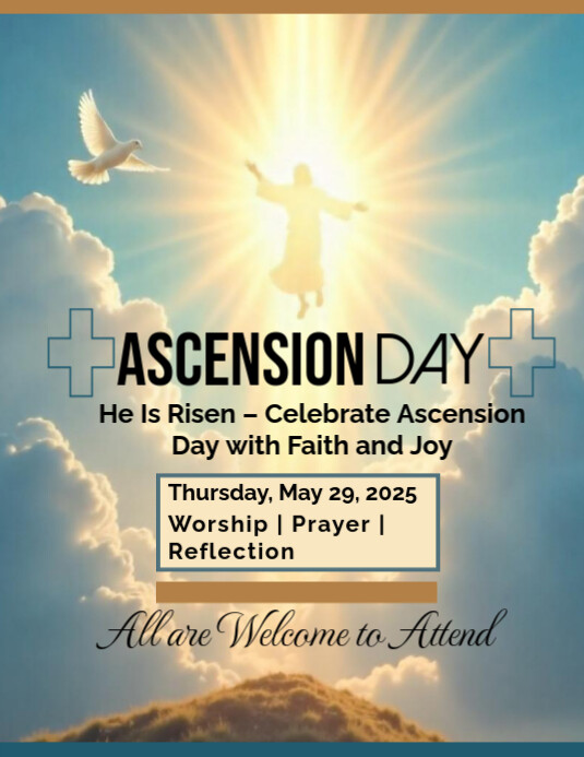 Ascension Day Flyer (US Letter) template