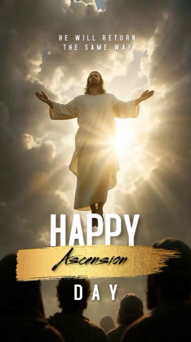 Ascension Day Instagram Story post template