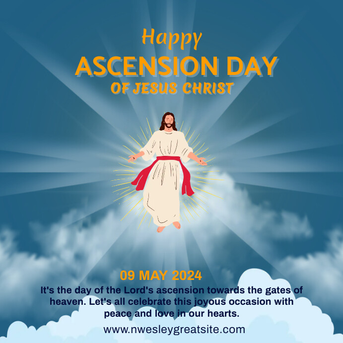 Ascension Day Of Jesus Christ Template Pos Instagram