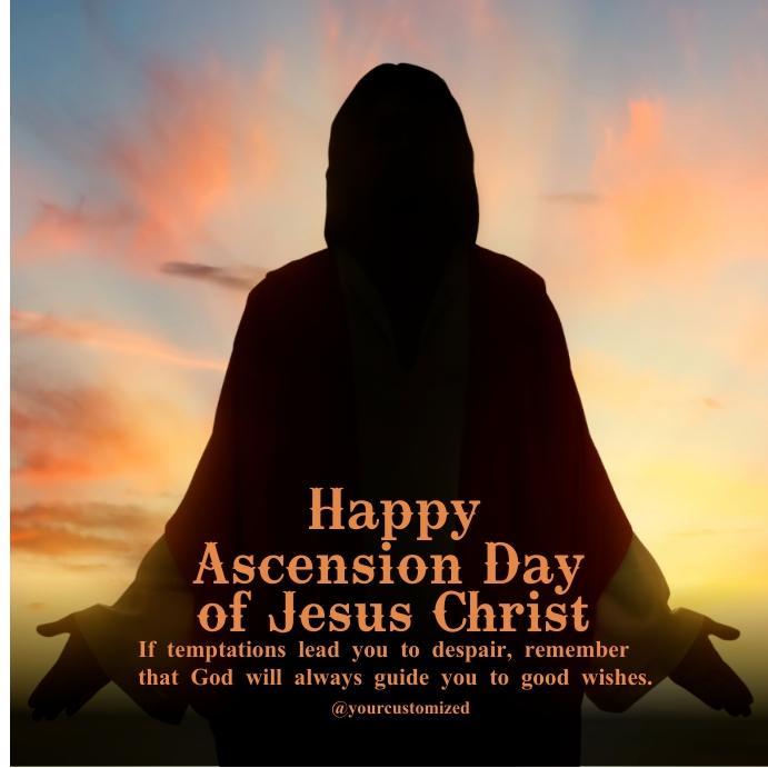 ascesion day Instagram Post template