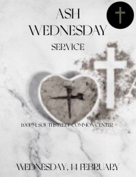 Ash Wednesday Poster Template PosterMyWall
