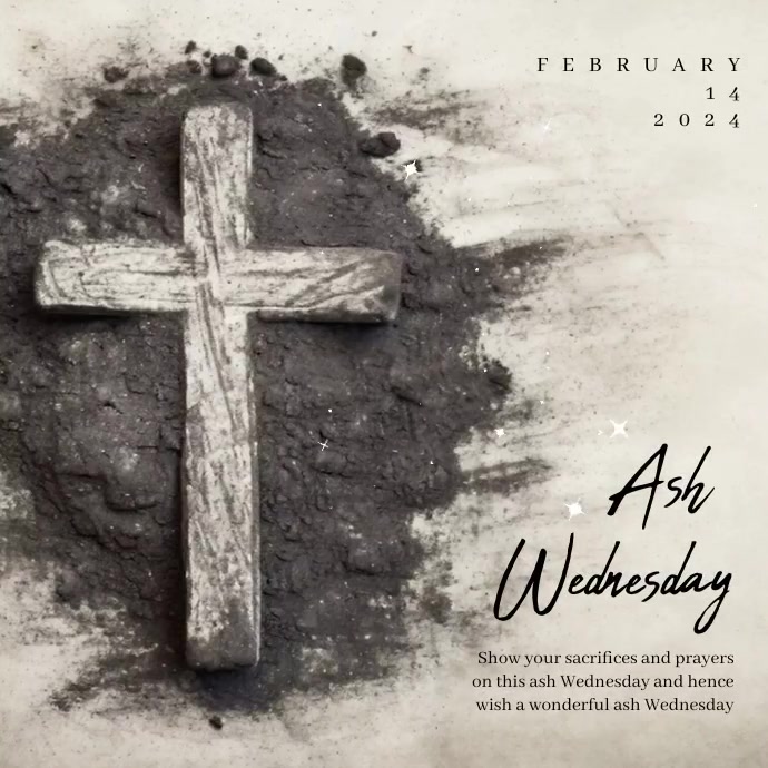 Ash Wednesday Template PosterMyWall