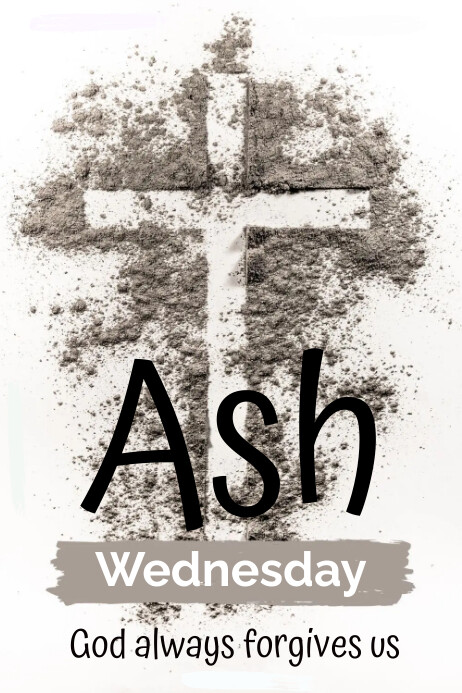Ash Wednesday Template PosterMyWall