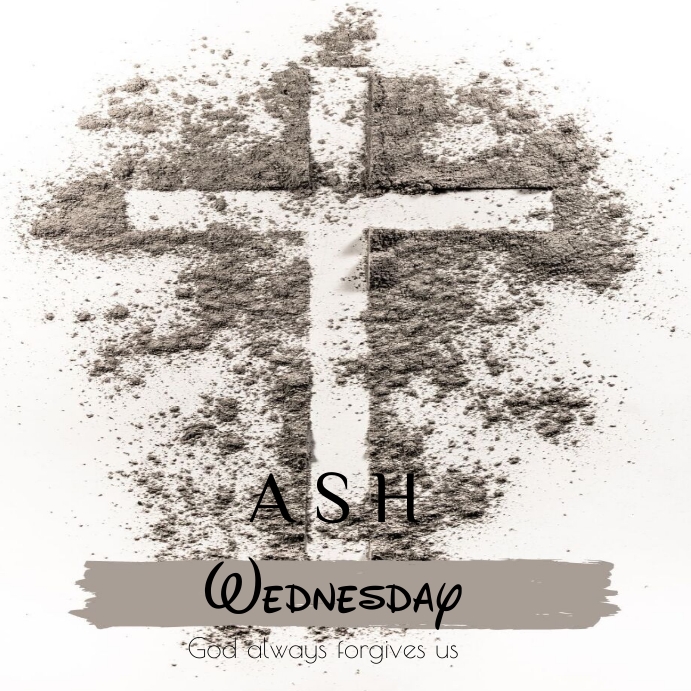 ASH WEDNESDAY Template PosterMyWall