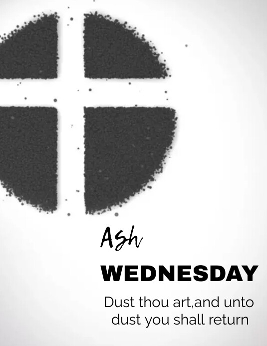 Ash Wednesday Template PosterMyWall