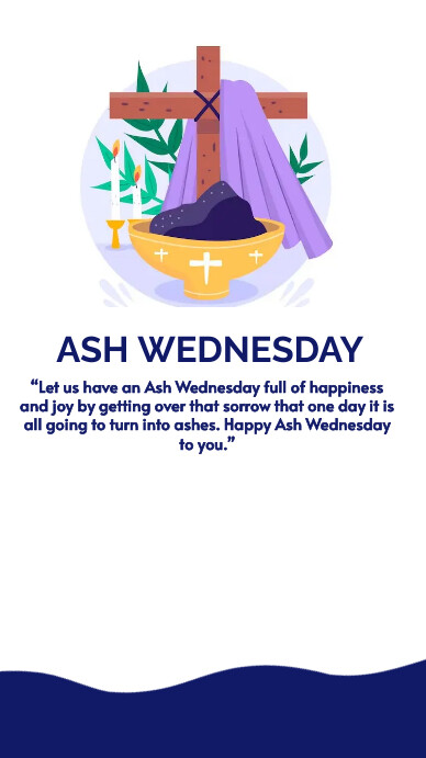 Ash Wednesday Template PosterMyWall