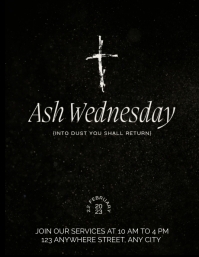 ash wednesday poster Template | PosterMyWall