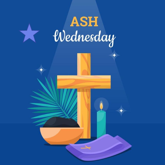 Ash Wednesday poster design template PosterMyWall