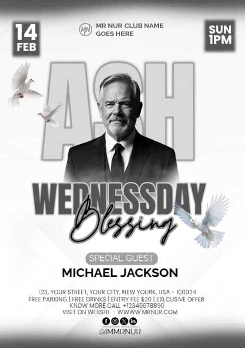 Ash Wednesday Poster Template | PosterMyWall