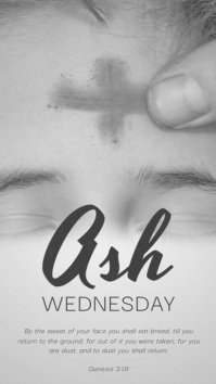 Ash Wednesday Template PosterMyWall
