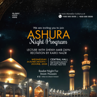 Ashura Night Program Post Template Instagram Plasing