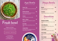 Asian Diner Vegan Food Restaurant Leaflet A5 template