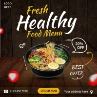 Asian Food Ads Square (1:1) template