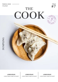 Asian Food Magazine A4 template