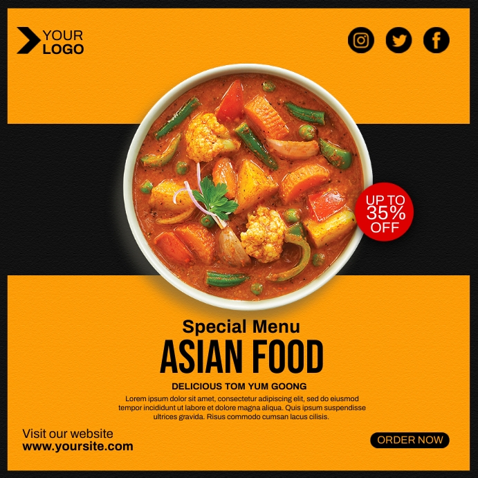 Asian Menu Text Copy of Asian Food Menu | PosterMyWall