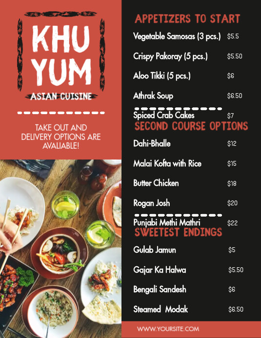 Asian Menu Examples Asian Menu Design Ideas