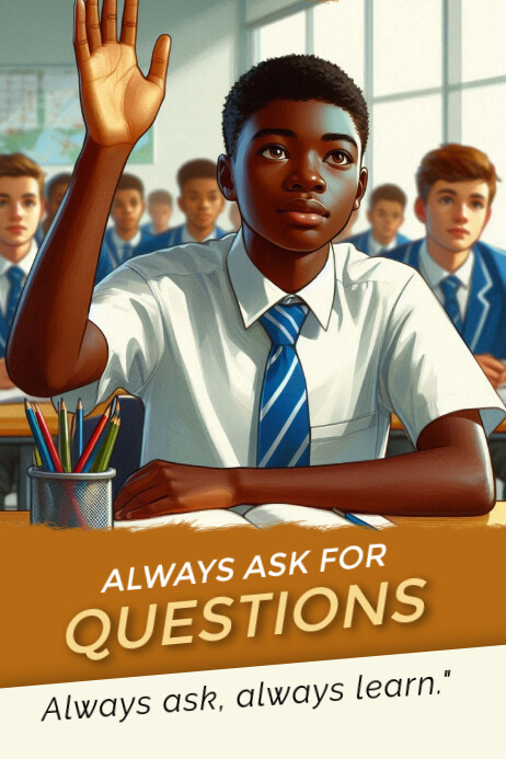 Ask Poster template