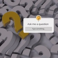 Ask me question interact Instagram Post template