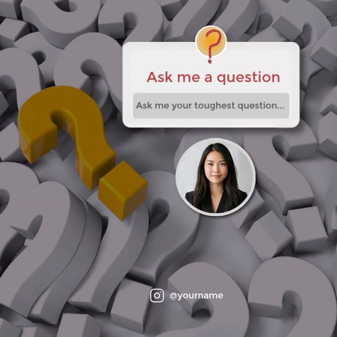 Question Engagement Template | PosterMyWall