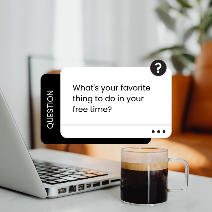 ask question template Instagram Post