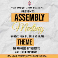 Assembly meeting Instagram Post template