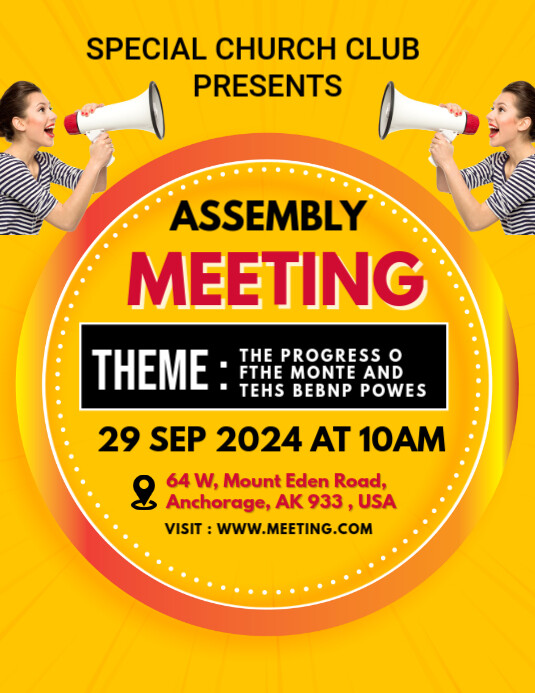 Copy of Assembly meeting | PosterMyWall