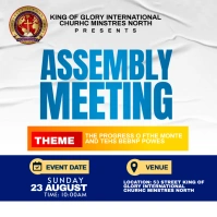 Assembly meeting Instagram Post template
