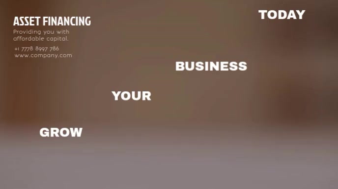 ASSET FINANCING POSTER Template | PosterMyWall