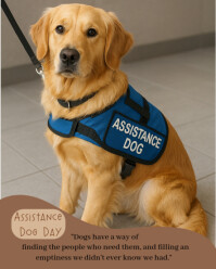 Assistance Dog Day Instagram Portrait template