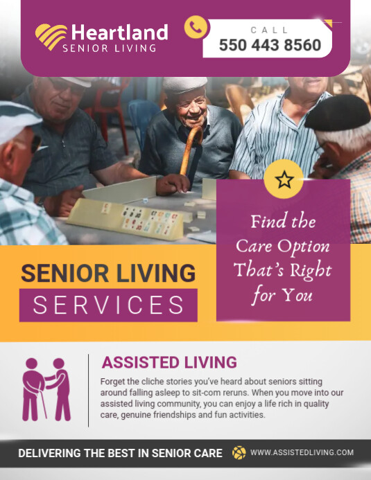 Copy Of Assisted Living Flyer PosterMyWall Copy Of Assisted Living Flyer PosterMyWall