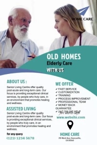Assisted Living Flyer Video Cartaz template
