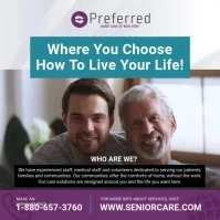 Assisted Living Square Video Квадрат (1 : 1) template