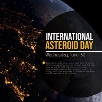 Asteroid Day Instagram-Beitrag template