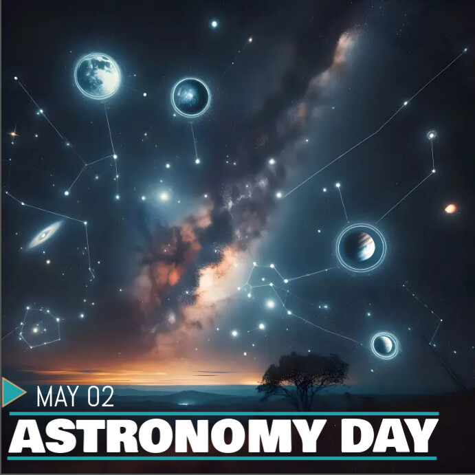 Astronomy day template Message Instagram