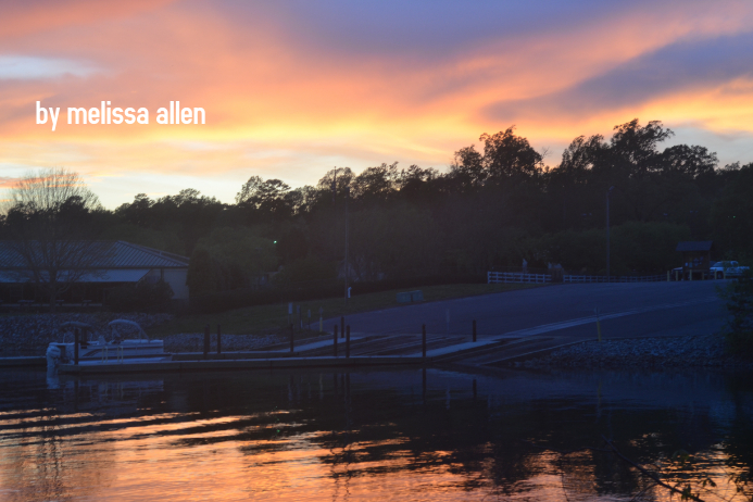 At the boat dock Plakat template