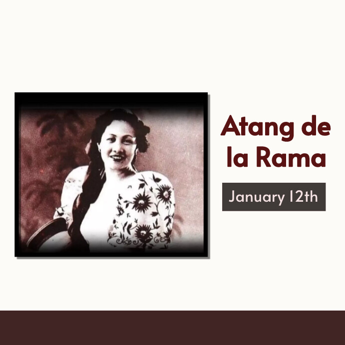 Atang atang de la rama Template | PosterMyWall
